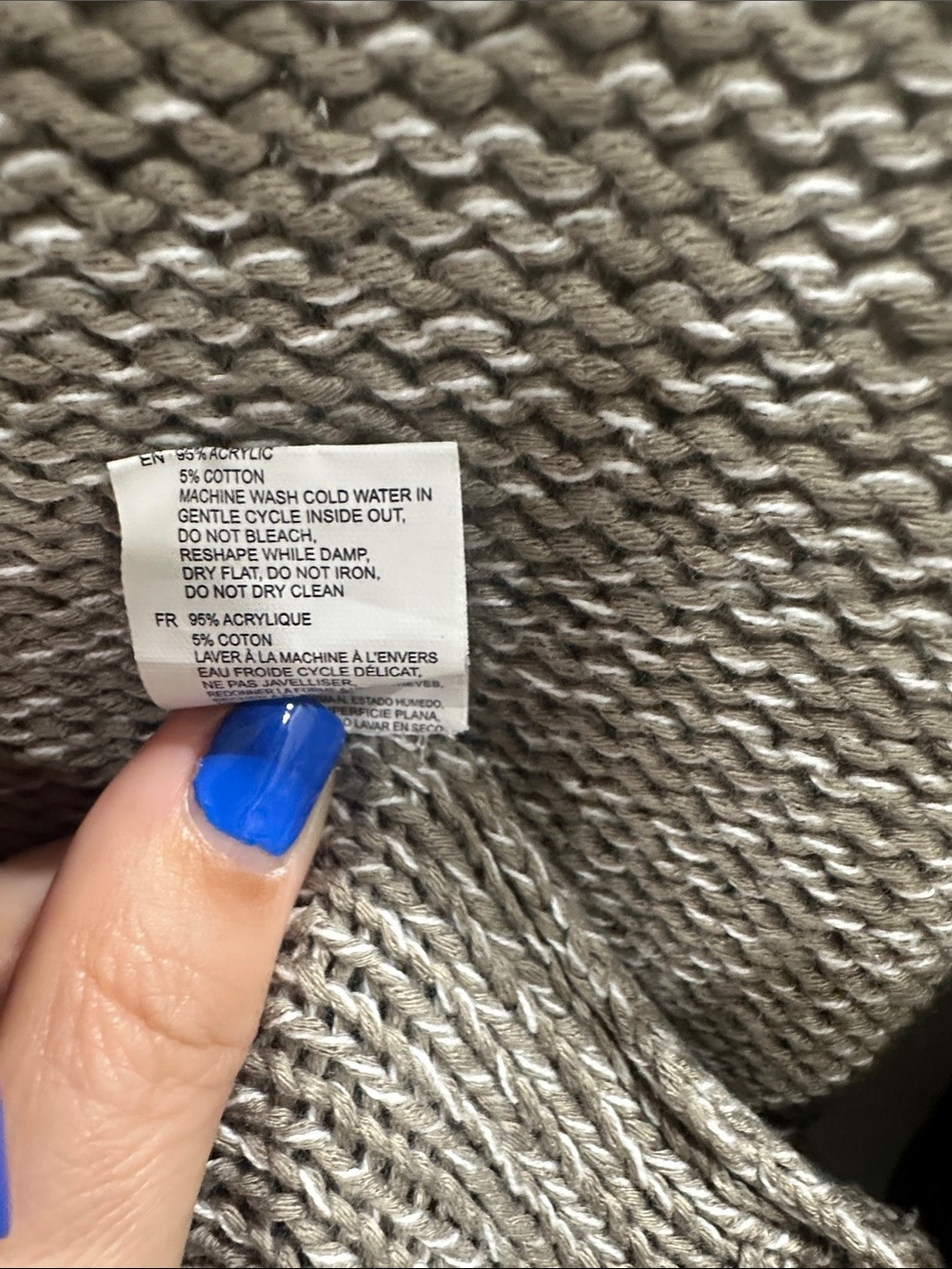 RDI Taupe V-Neck Lightweight Knit Sweater - Picture 3 of 4